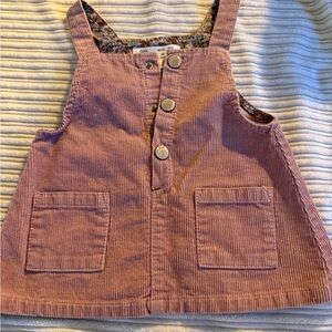 Zara Baby Pink Corduroy Dress